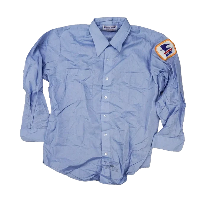 Vintage US Mail Postal Worker Shirt - 16.5 x 33, XLarge - Army & Outdoors - Service Shirts