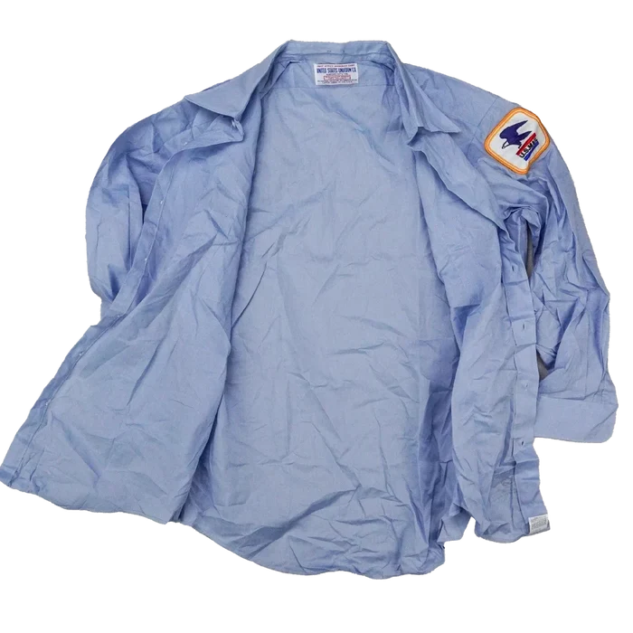 Vintage US Mail Postal Worker Shirt - 16.5 x 33, XLarge - Army & Outdoors - Service Shirts