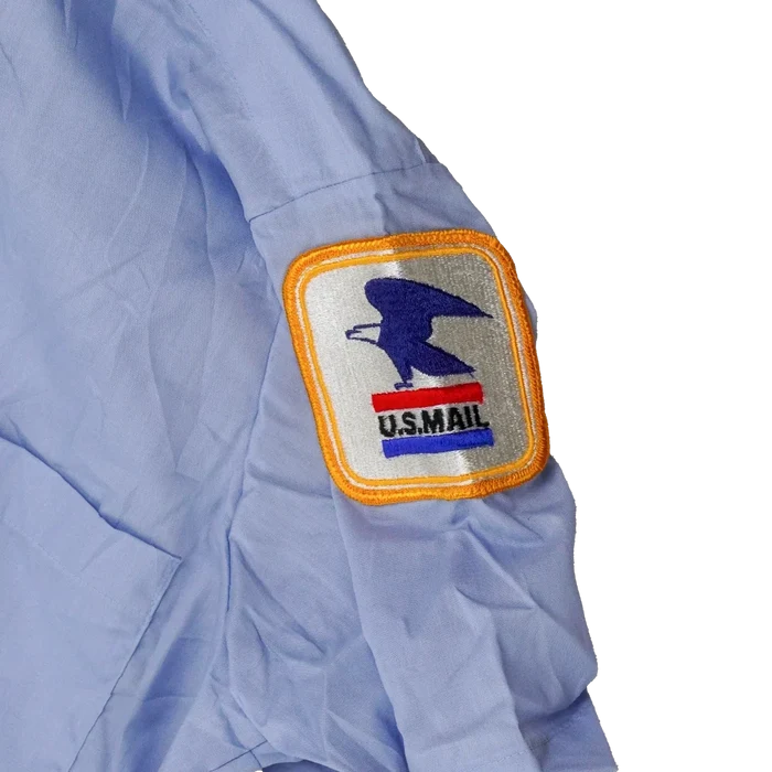 Vintage US Mail Postal Worker Short Sleeve Shirt - 16, Medium - Army & Outdoors - Service Shirts