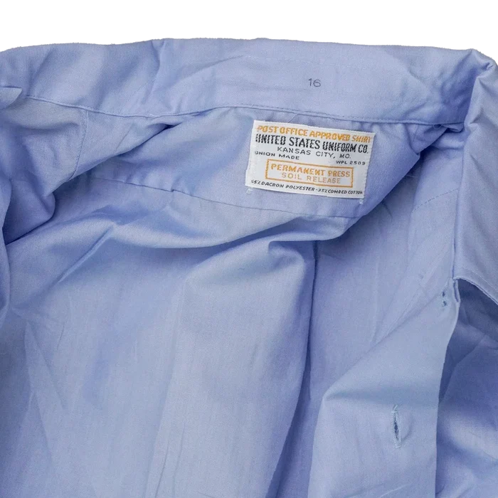 Vintage US Mail Postal Worker Short Sleeve Shirt - 16, Medium - Army & Outdoors - Service Shirts