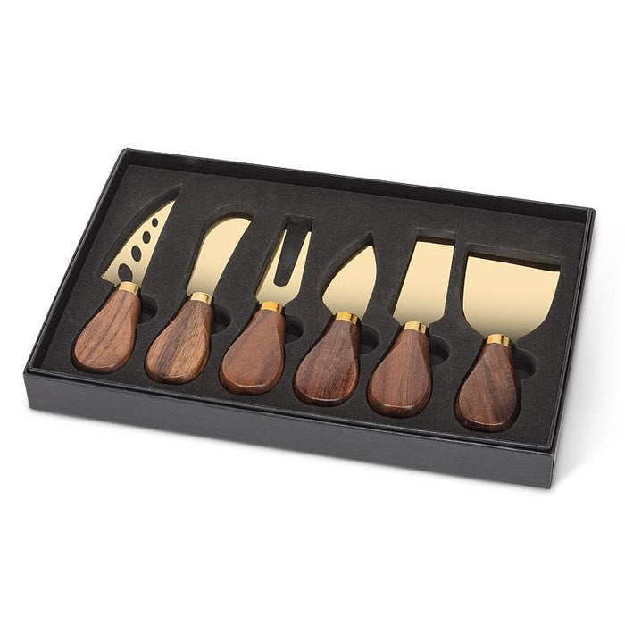 Walnut Handled Cheese Knives. Set of 6 - Magnolia Lane co. Home + Garden + Gift