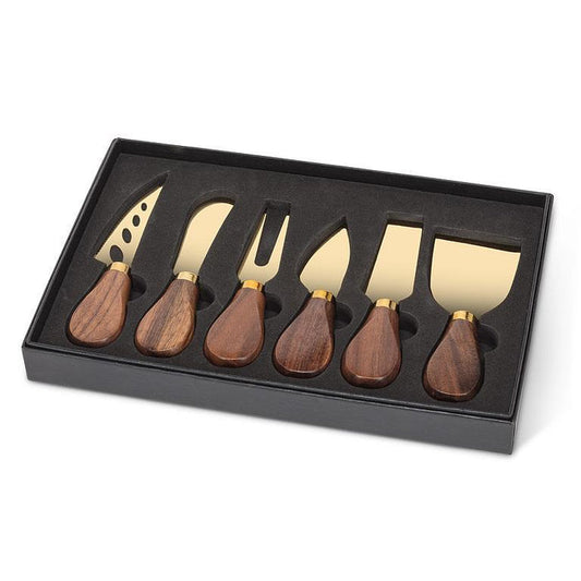 Walnut Handled Cheese Knives. Set of 6 - Magnolia Lane co. Home + Garden + Gift