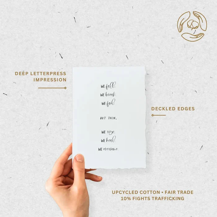 We Fall. We Rise.- Greeting Card