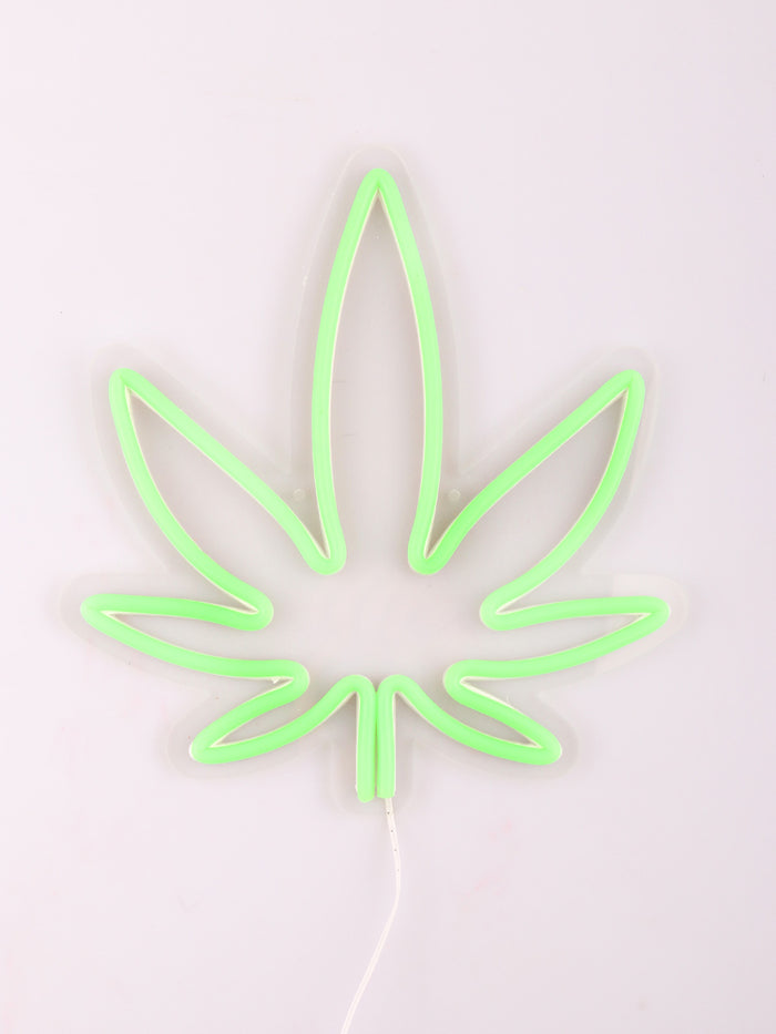 Weed Leaf Neon Leaf | One Colour-Image 3