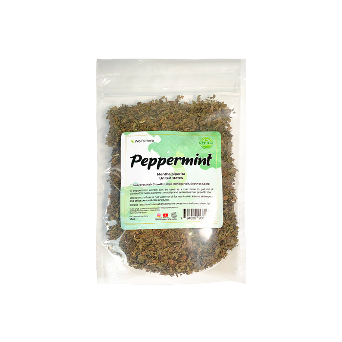 Well's Herb Dried Peppermint | 0.6 oz.