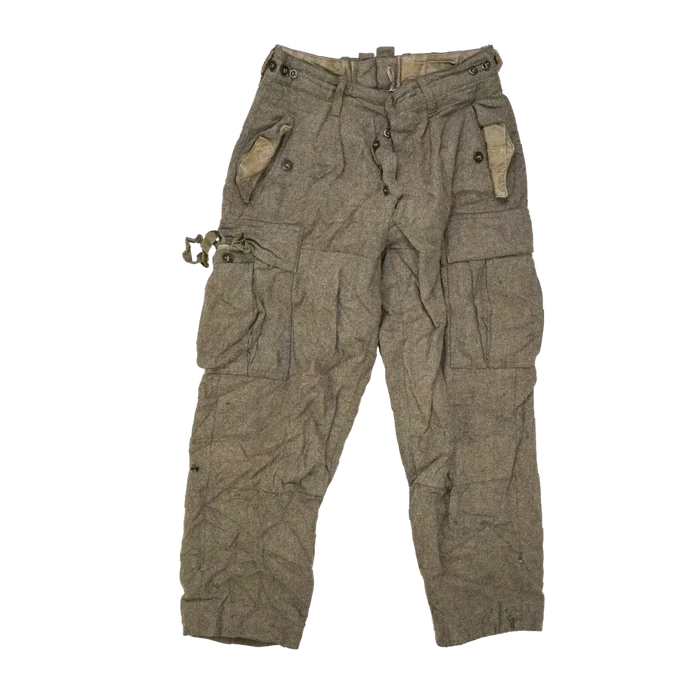 West German Wool Field Trousers - 166/78, Small - German Army Surplus - Combat Trousers