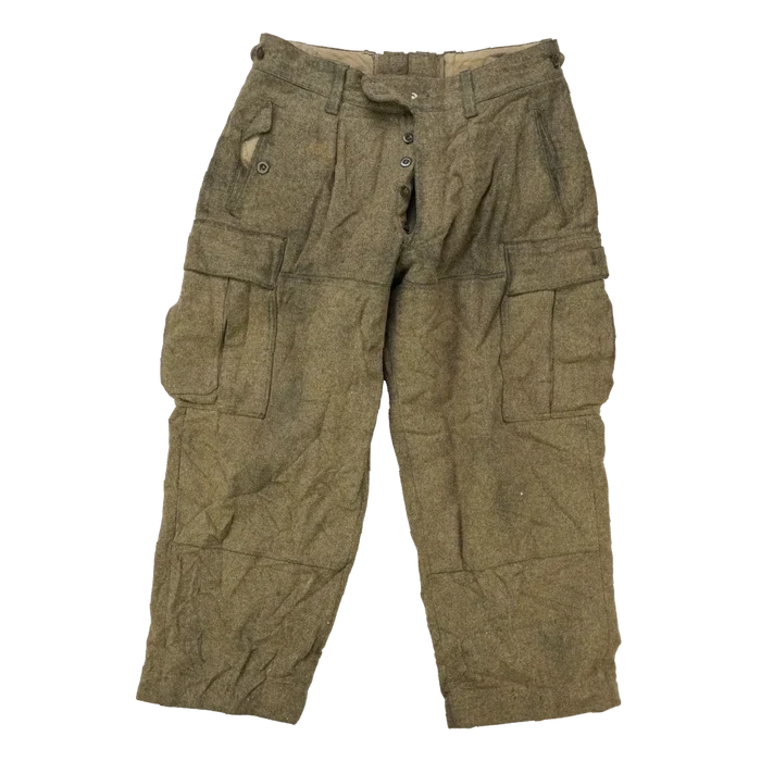 West German Wool Field Trousers - 170/82, Medium - German Army Surplus - Combat Trousers