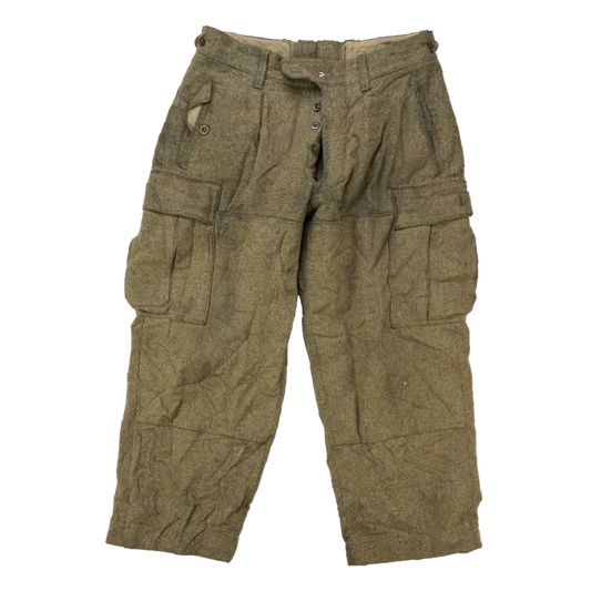 West German Wool Field Trousers - 170/82, Medium - German Army Surplus - Combat Trousers