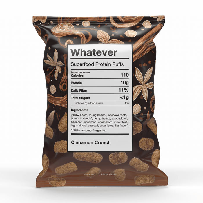 Whatever Foods | Cinnamon Crunch Protein Puffs - Whatever Foods - Living with Ivey