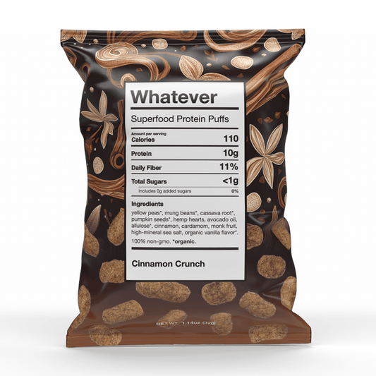Whatever Foods | Cinnamon Crunch Protein Puffs - Whatever Foods - Living with Ivey