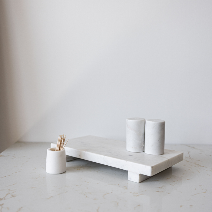 White Marble Trivet Riser - Magnolia Lane co. Home + Garden + Gift