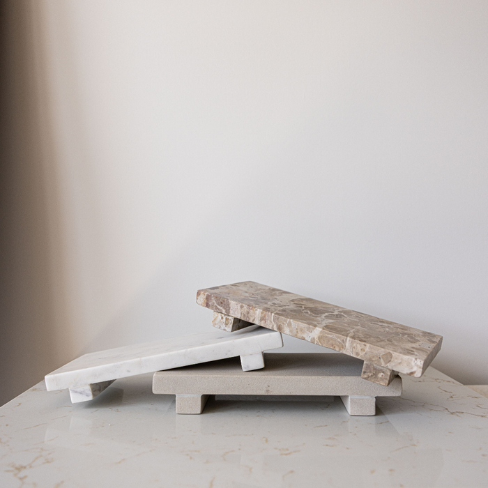 White Marble Trivet Riser - Magnolia Lane co. Home + Garden + Gift