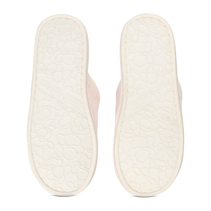 Women's I Love Paris Plush Slippers: Pale Blush / L 9-10