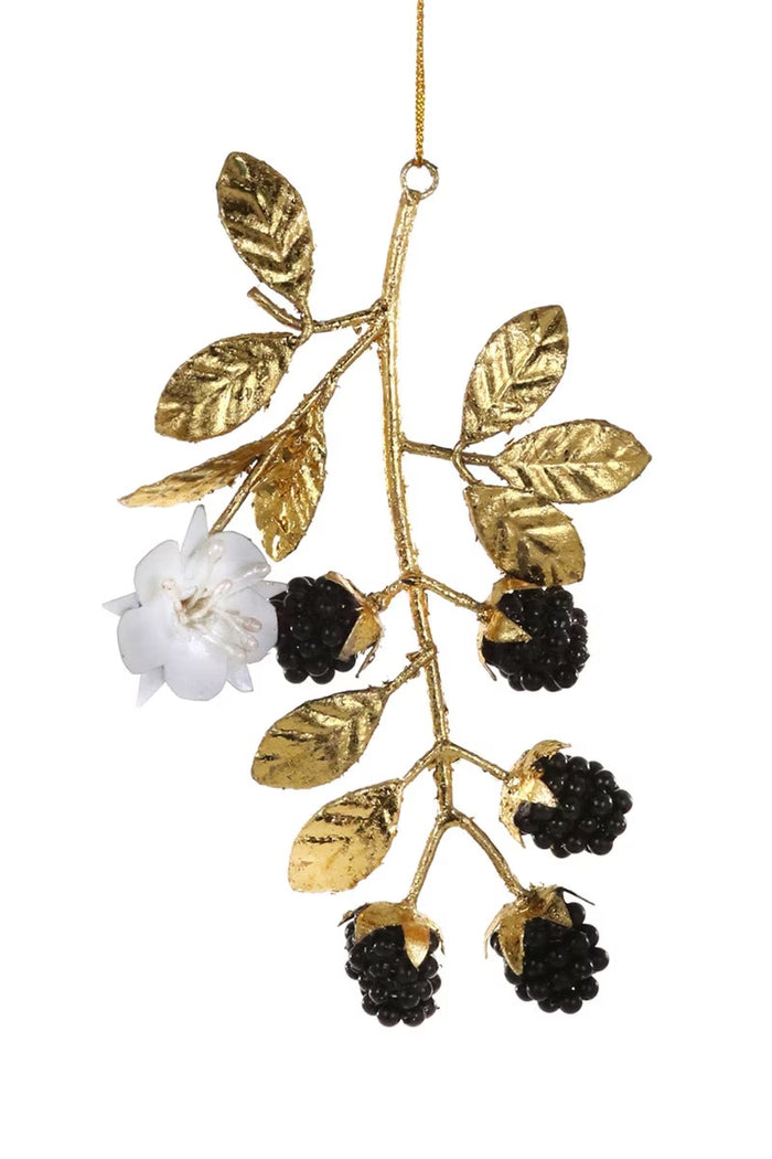 Woodland Blackberry Branch Ornament