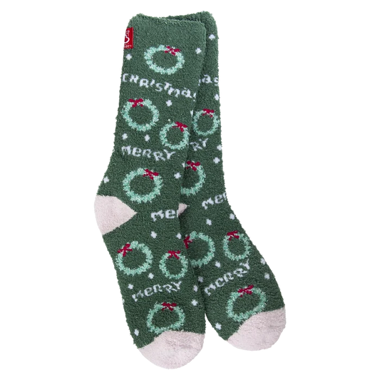 World's Softest Merry Christmas Cozy Crew Socks