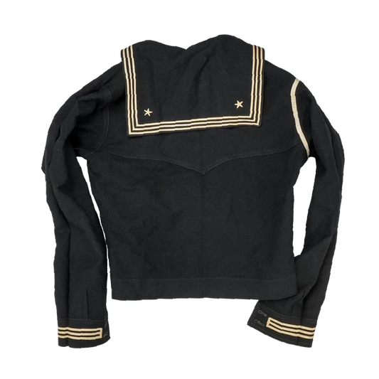 WW2 US Navy Blue Sailor Middy Shirt - Small