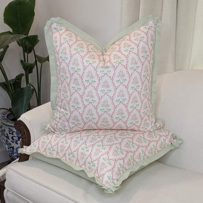 WWH Faves - Abby by Camilla Moss with Green Ticking Flange