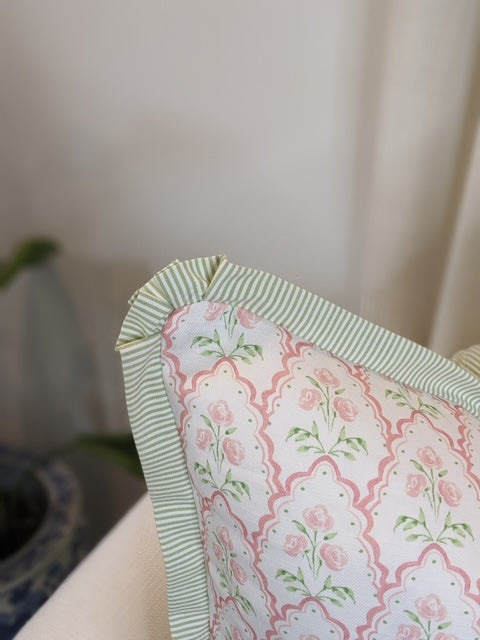 WWH Faves - Abby by Camilla Moss with Green Ticking Flange