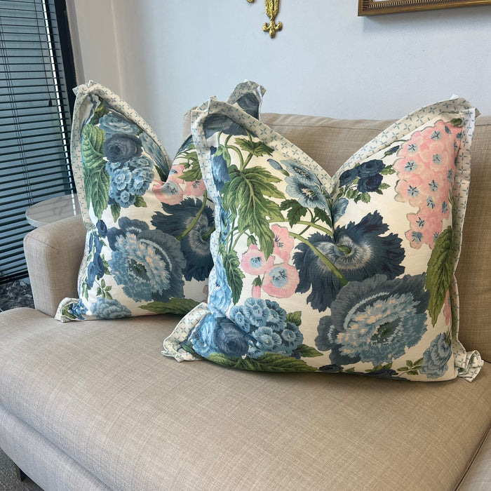 WWH Faves - Martha Ballet & Blue with Tatum flange Pillow Cover