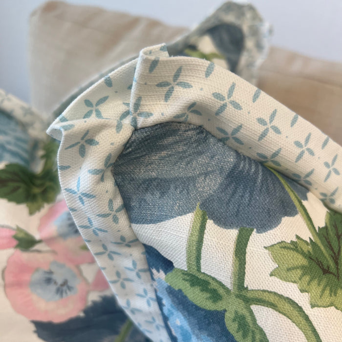 WWH Faves - Martha Ballet & Blue with Tatum flange Pillow Cover