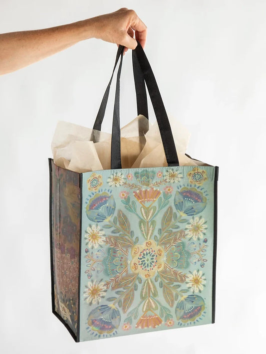 XL Happy Bag, Set of 3 - Mandala Folk Garden-view 1
