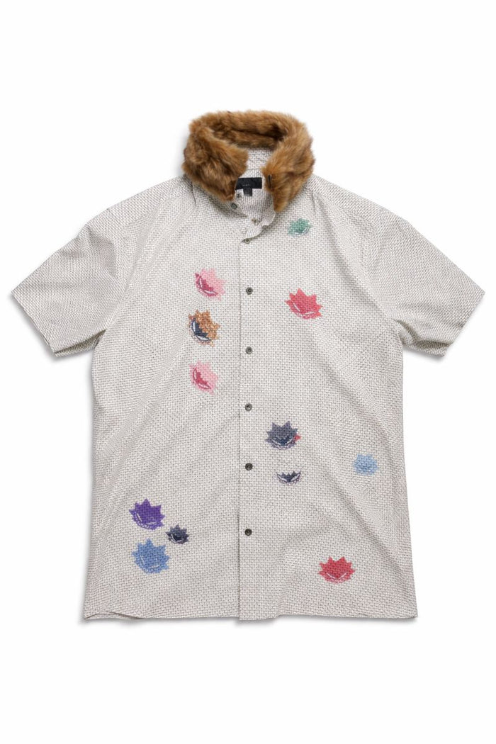 Xtra Deadly Fur Collar Dress Shirt