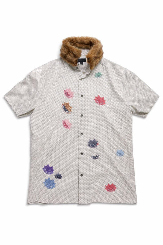 Xtra Deadly Fur Collar Dress Shirt