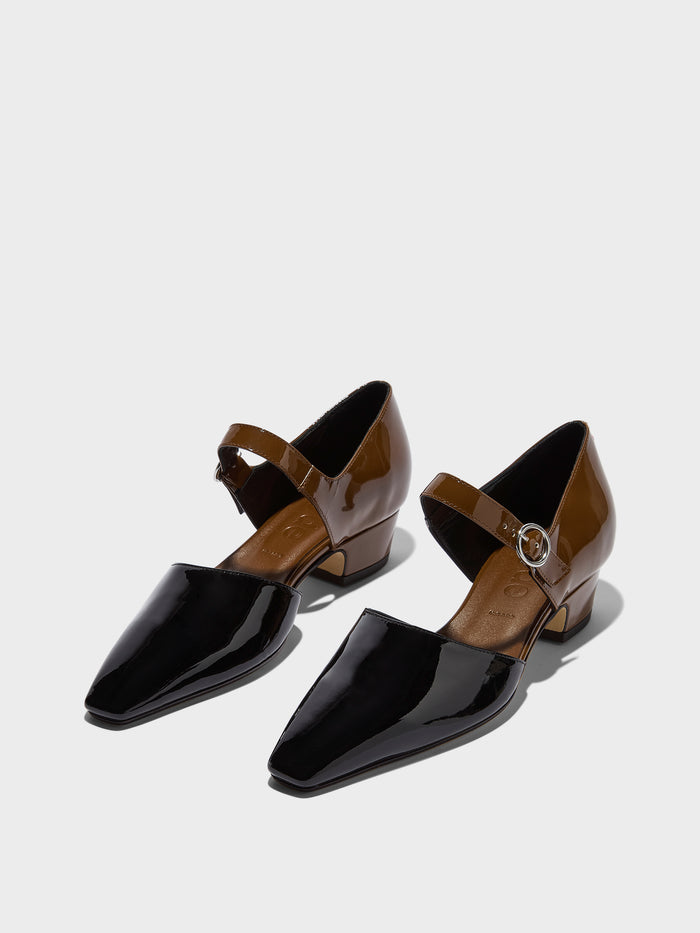 Yara Duo-Tone Mary-Jane Pumps