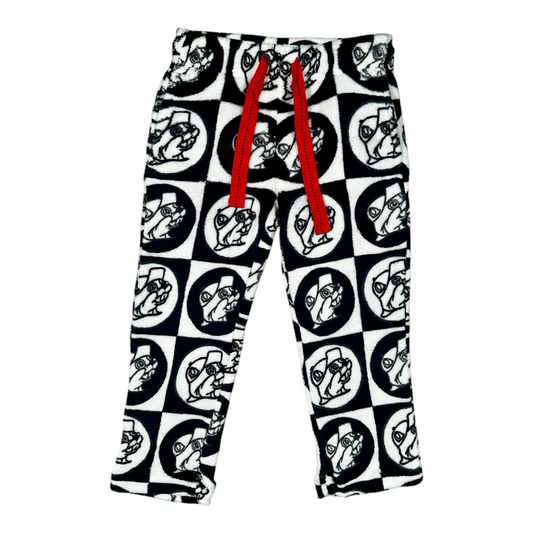 Youth Sherpa Black & White Cozy Lounge Pants