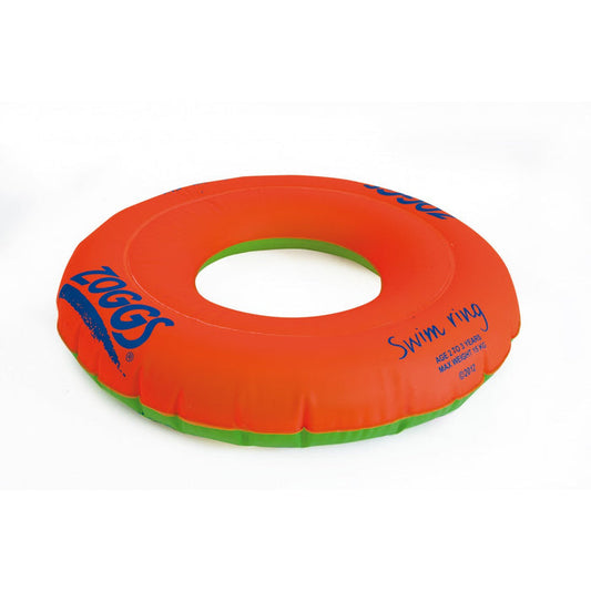 Zoggs Swim Ring in orange and green with logo
